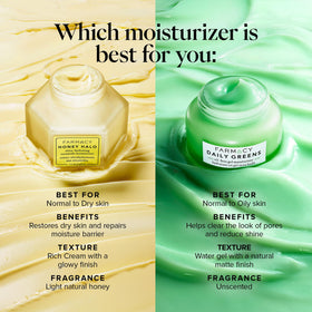 Farmacy Daily Greens alongside sunscreen and makeup showing layering compatibility