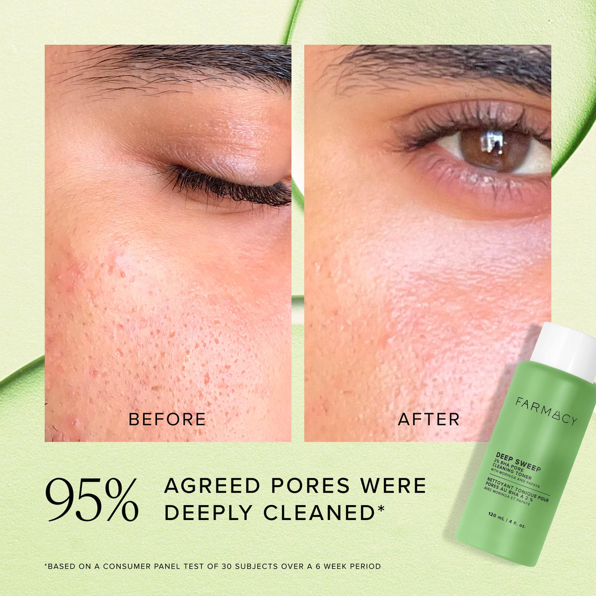 Farmacy toner staged in bathroom routine showing easy integration into skincare