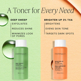 Farmacy product and outer packaging emphasizing clean, award-winning presentation