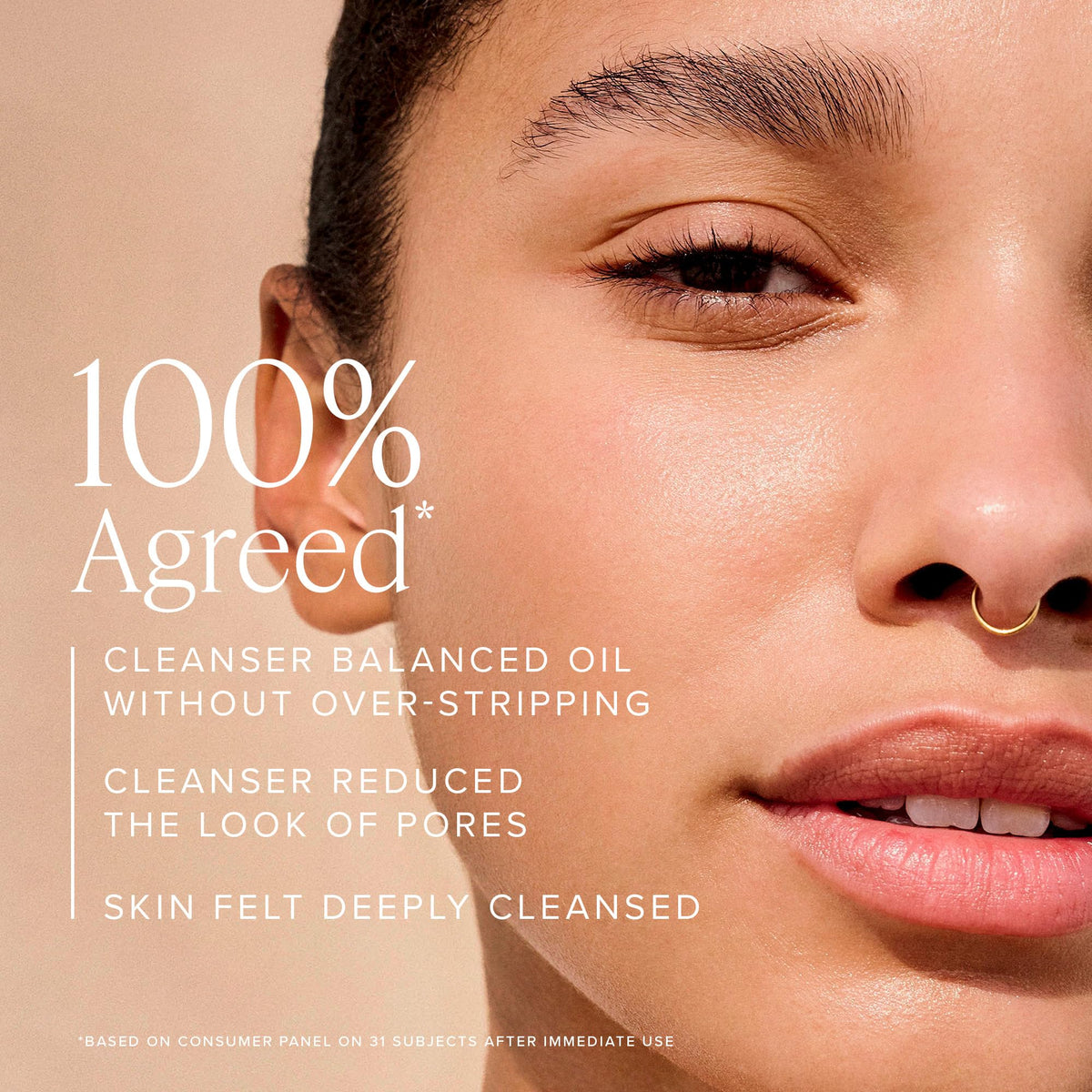 Farmacy foam texture close-up demonstrating lightweight lather and gentle cleanse