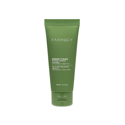 Farmacy front packaging of the foaming face wash showing clean design and benefit
