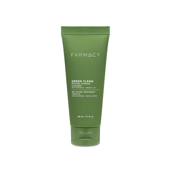 Farmacy front packaging of the foaming face wash showing clean design and benefit