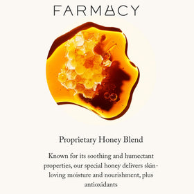 Farmacy beeswax lip balm open cap and stick detail for easy daily use