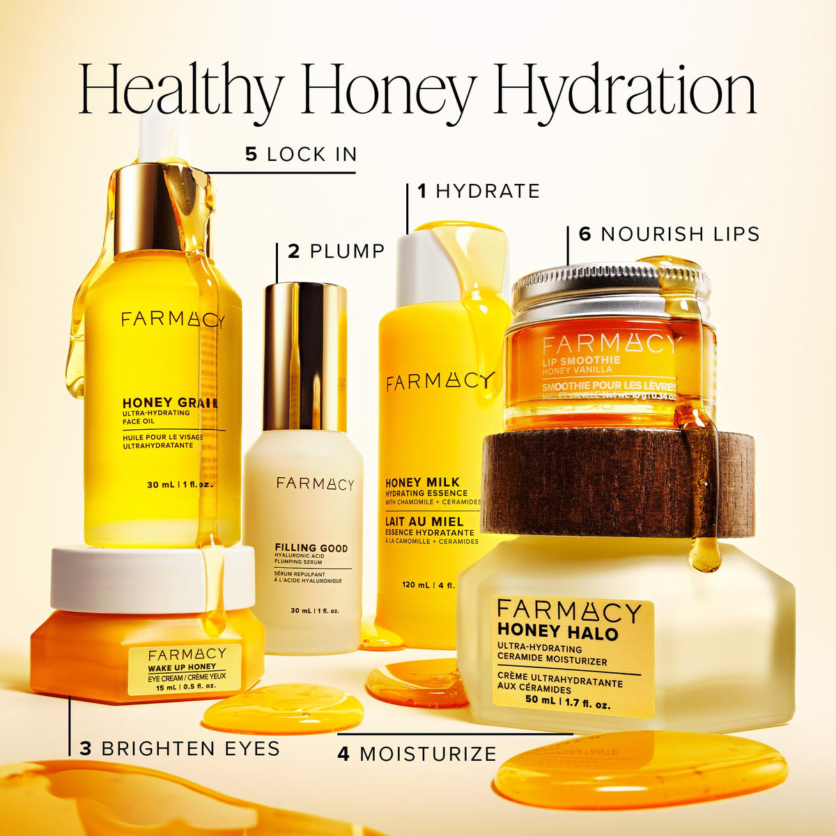 Farmacy Honey Grail smoothing hair ends to tame frizz and add shine