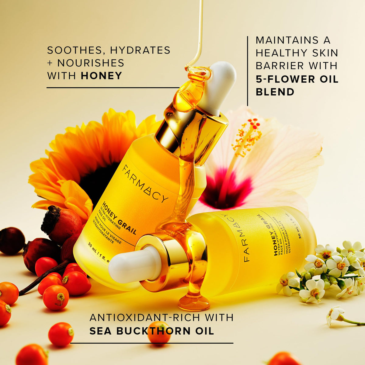 Farmacy Honey Grail application on skin demonstrating hydration and smooth finish