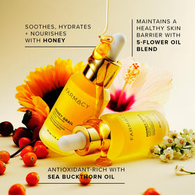Farmacy Honey Grail application on skin demonstrating hydration and smooth finish