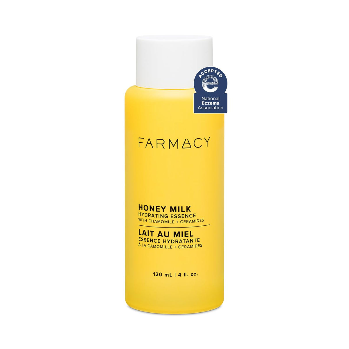 Farmacy Honey Milk front bottle shows packaging and immediate hydration benefit