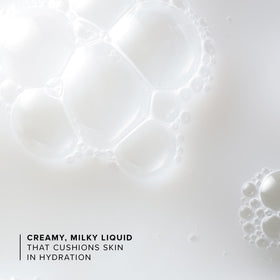 Farmacy milky texture close-up demonstrating lightweight hydration