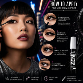 FARMASi before and after lashes showing length and volume