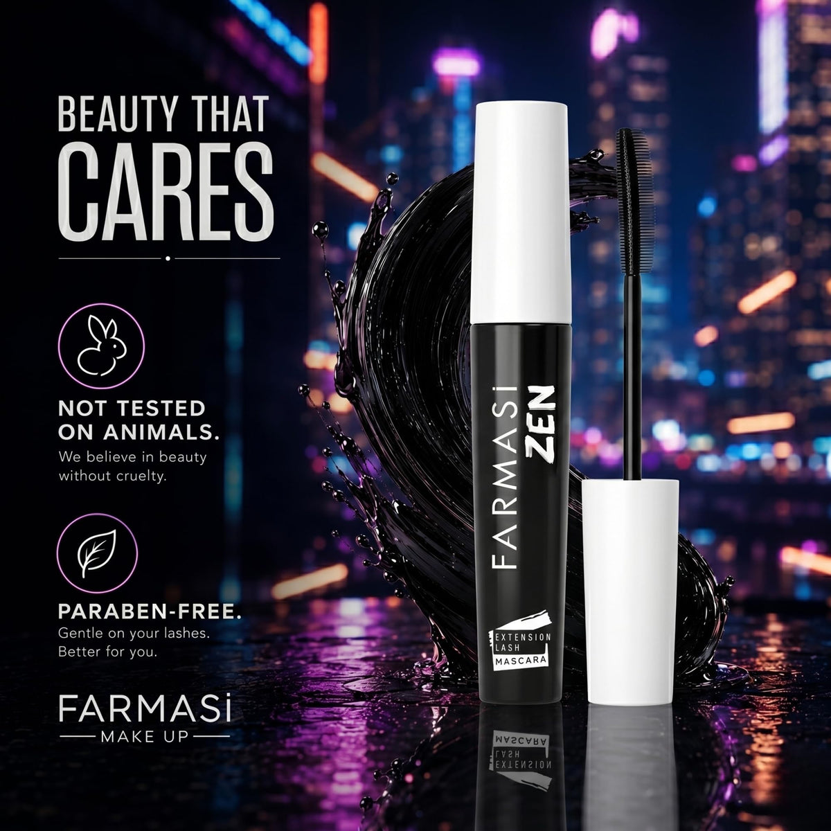 FARMASi bottle beside coin for size comparison and portability