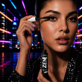 FARMASi mascara texture swirl demonstrating buildable formula