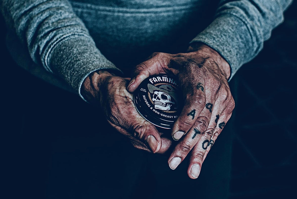 Farmhands being applied to dry hands demonstrating immediate non-greasy comfort