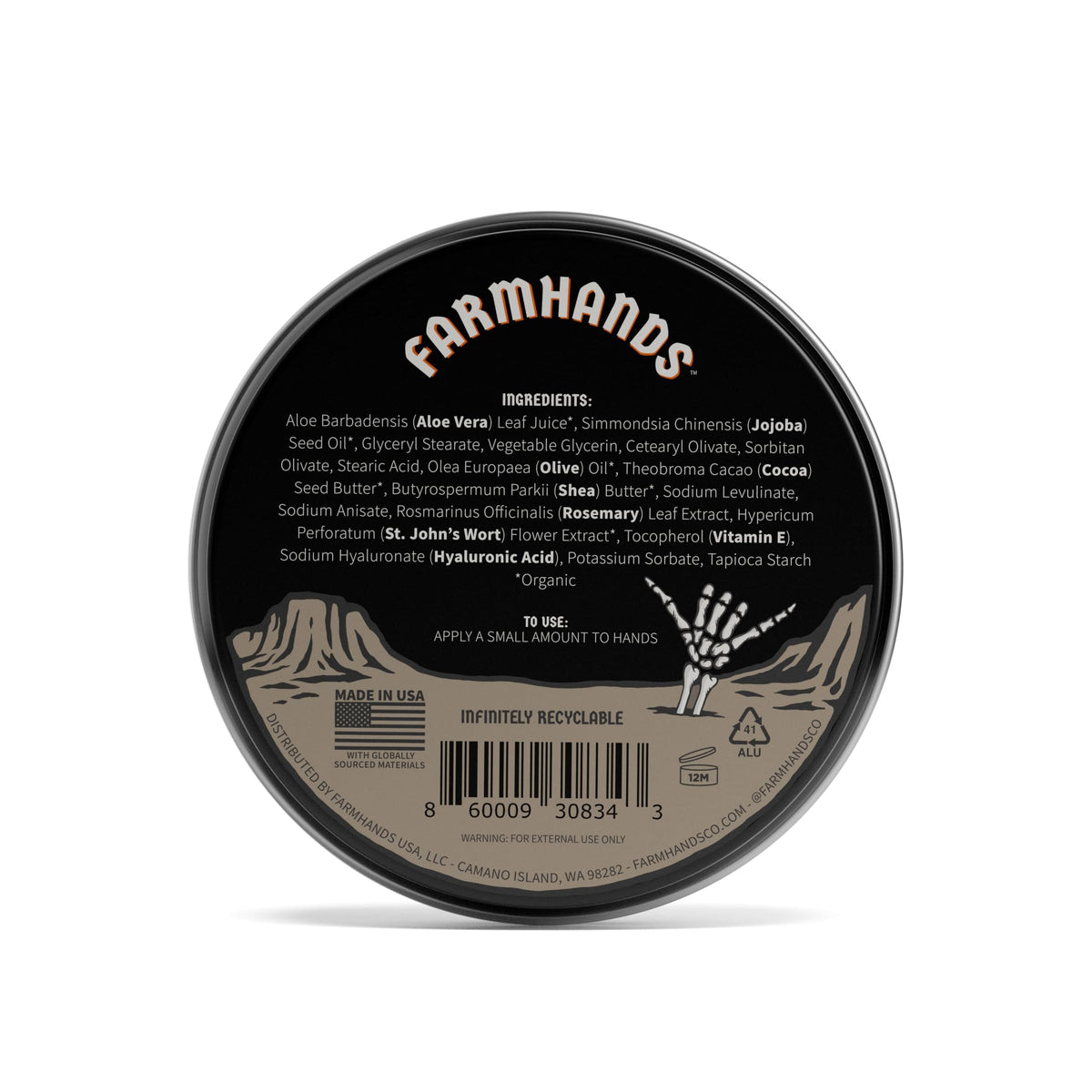 Farmhands open tin displaying smooth balm texture for fast absorption