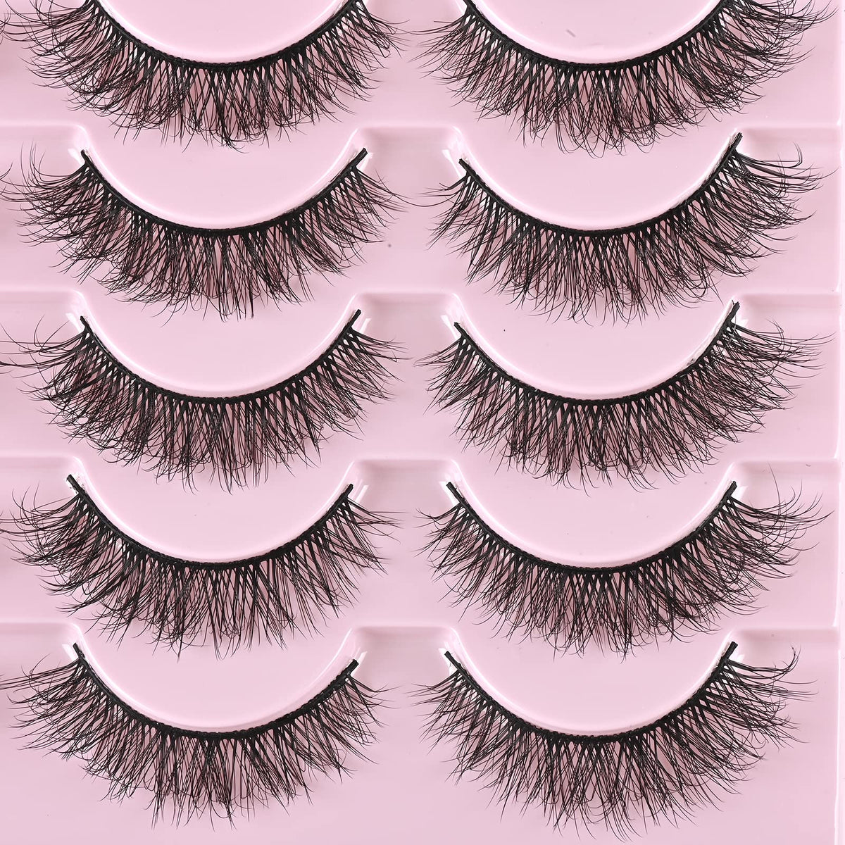 FARRED model wearing F1 lashes creating gentle cat-eye effect