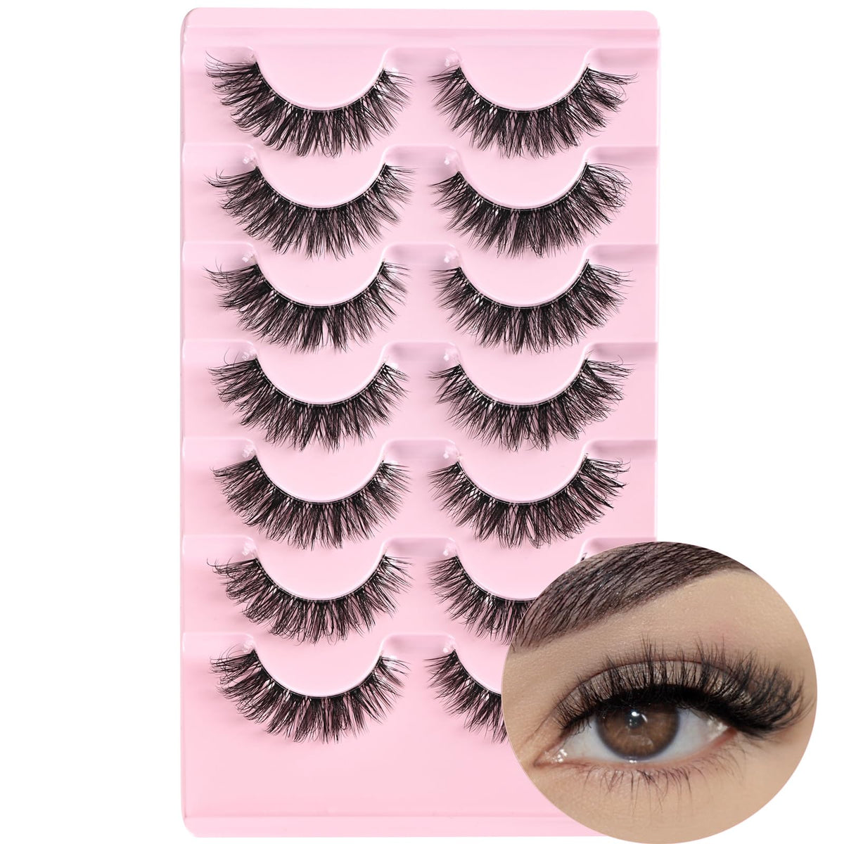 FARRED front packaging showing lashes and size 8–14mm, easy selection benefit
