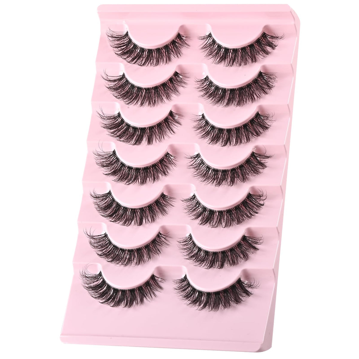 FARRED lash fiber texture detail, soft faux mink for lightweight wear