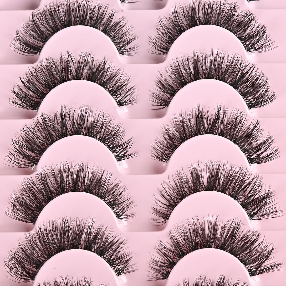 FARRED lashes in evening makeup setting, enhances outer-corner definition