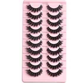 FARRED lashes displayed with case and brush for easy reuse