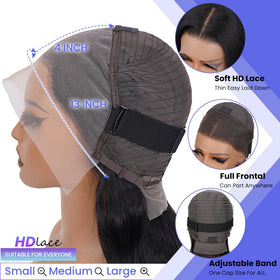 FASCARA hairline detail with pre-plucked baby hair for an invisible finish