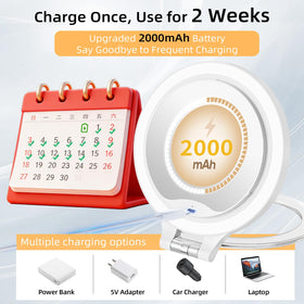 FASCINATE Type-C charging port close-up highlighting fast rechargeable battery for extended cordless use benefit