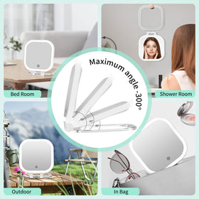 FASCINATE on a bathroom vanity with warm lighting illustrating real-world makeup application benefit