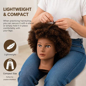 FASHION COLOR CARE close-up of curly human-hair texture for learning detailed techniques