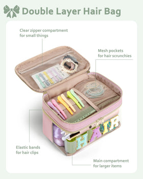 Fasrom upper compartment with elastic bands organizing small accessories