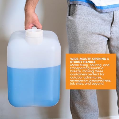 FastRack jug next to common objects to show 5-gallon scale and storage planning benefit