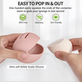 Fauxomor close-up silicone texture highlighting soft, shatterproof material benefit