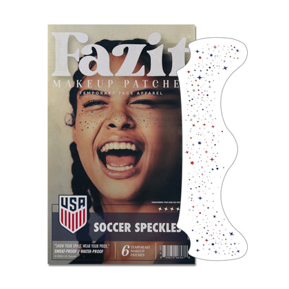 Fazit front packaging showing six red blue silver speckles and benefits