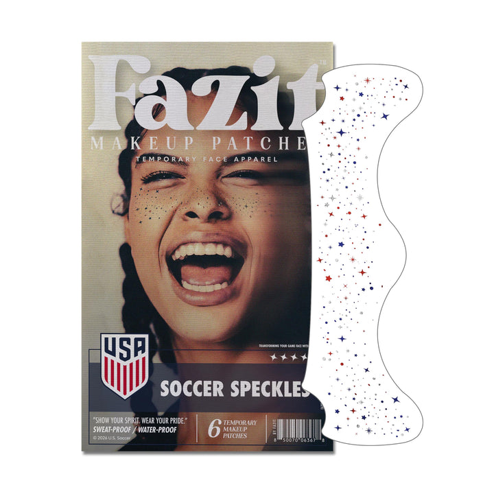 Fazit front packaging showing six red blue silver speckles and benefits