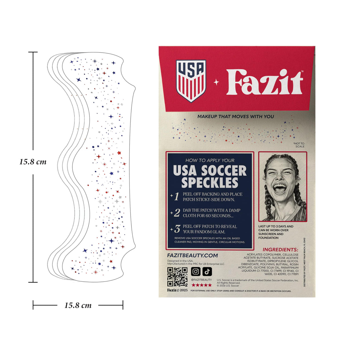 Fazit glitter close-up texture highlighting vibrant colors and secure finish