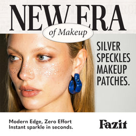 Fazit application step press-and-peel patch on skin for quick glam