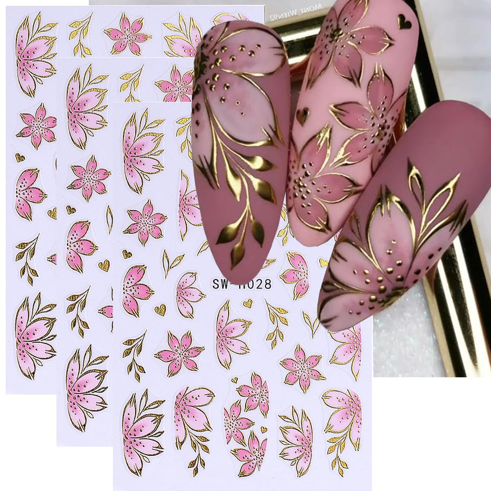 FBABFBUO front packaging showing pink floral nail decals and set benefit