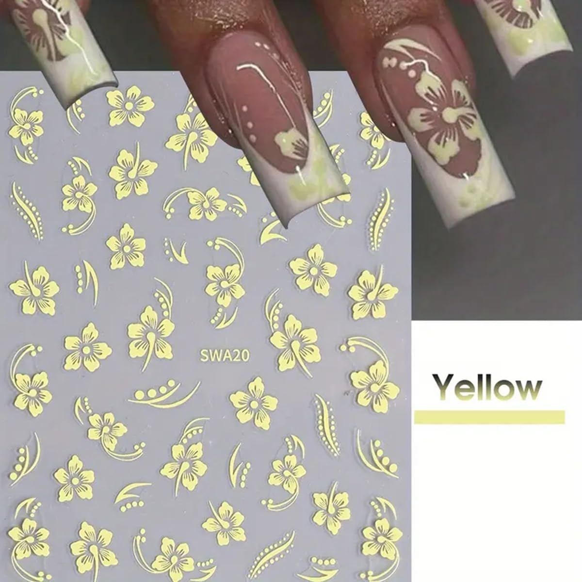 fbabfbuo applied on gel extension showing raised floral detail