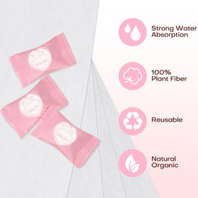 Fcaeon individually wrapped tablet close-up highlighting hygienic single-use protection