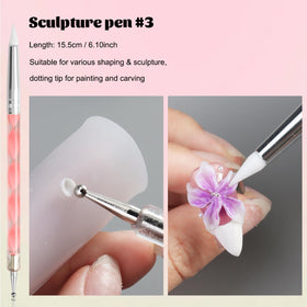 Fcozpjk applying chrome powder with a fine tip for smooth, even mirror effect and clean edges