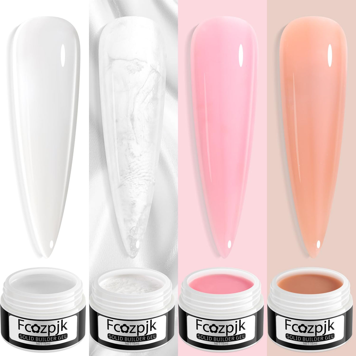 Fcozpjk gel texture close-up demonstrating thick non-sticky consistency for sculpting