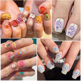 Fcozpjk gel used as rhinestone adhesive securing charms for long-lasting sparkle