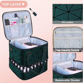 FCQQYWZ middle layer neatly holding multiple polish bottles for quick access
