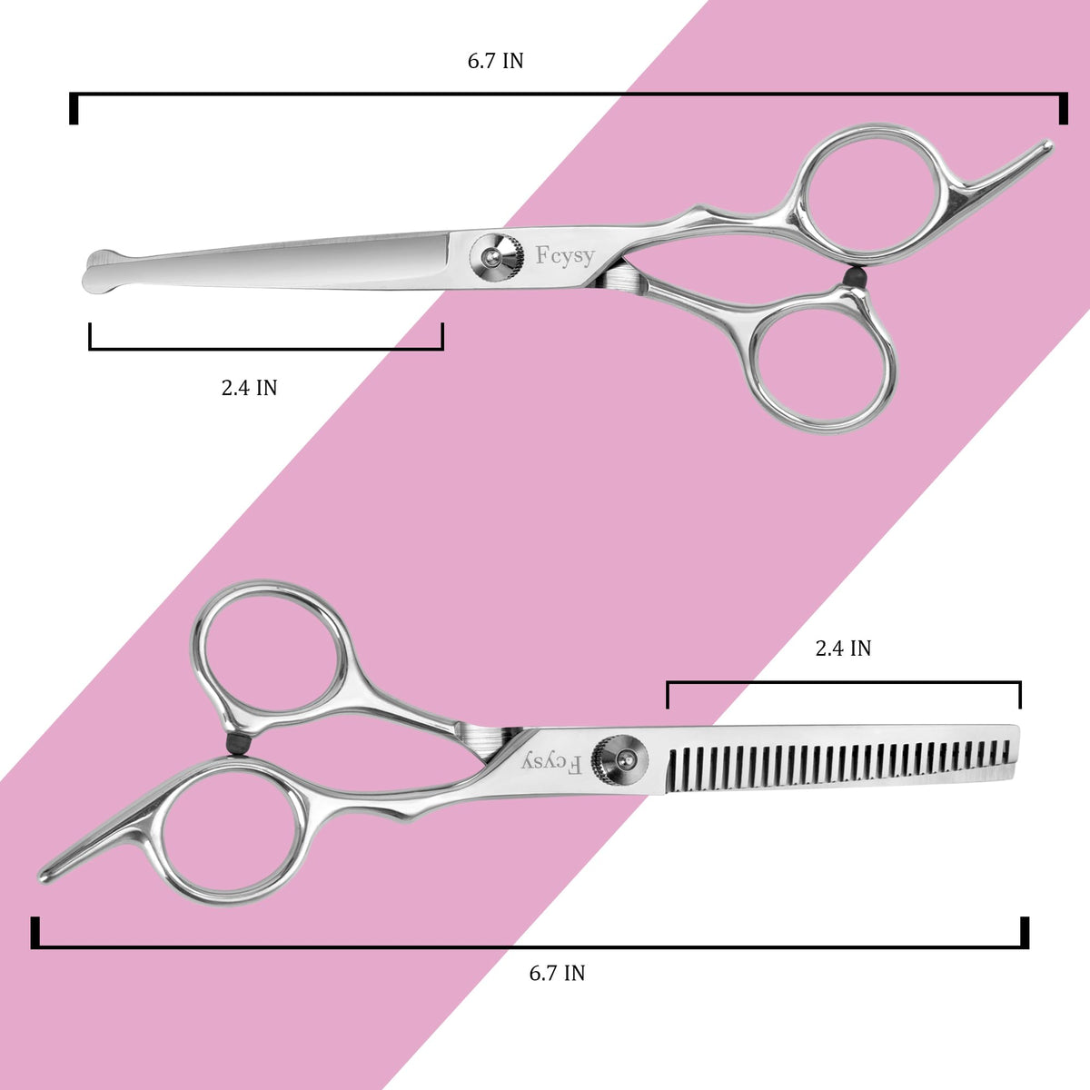 Fcysy razor comb in use shaping bangs for natural finish and gentle texturing