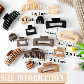 FDBJulyy four clip sizes laid flat to show variety and practical options