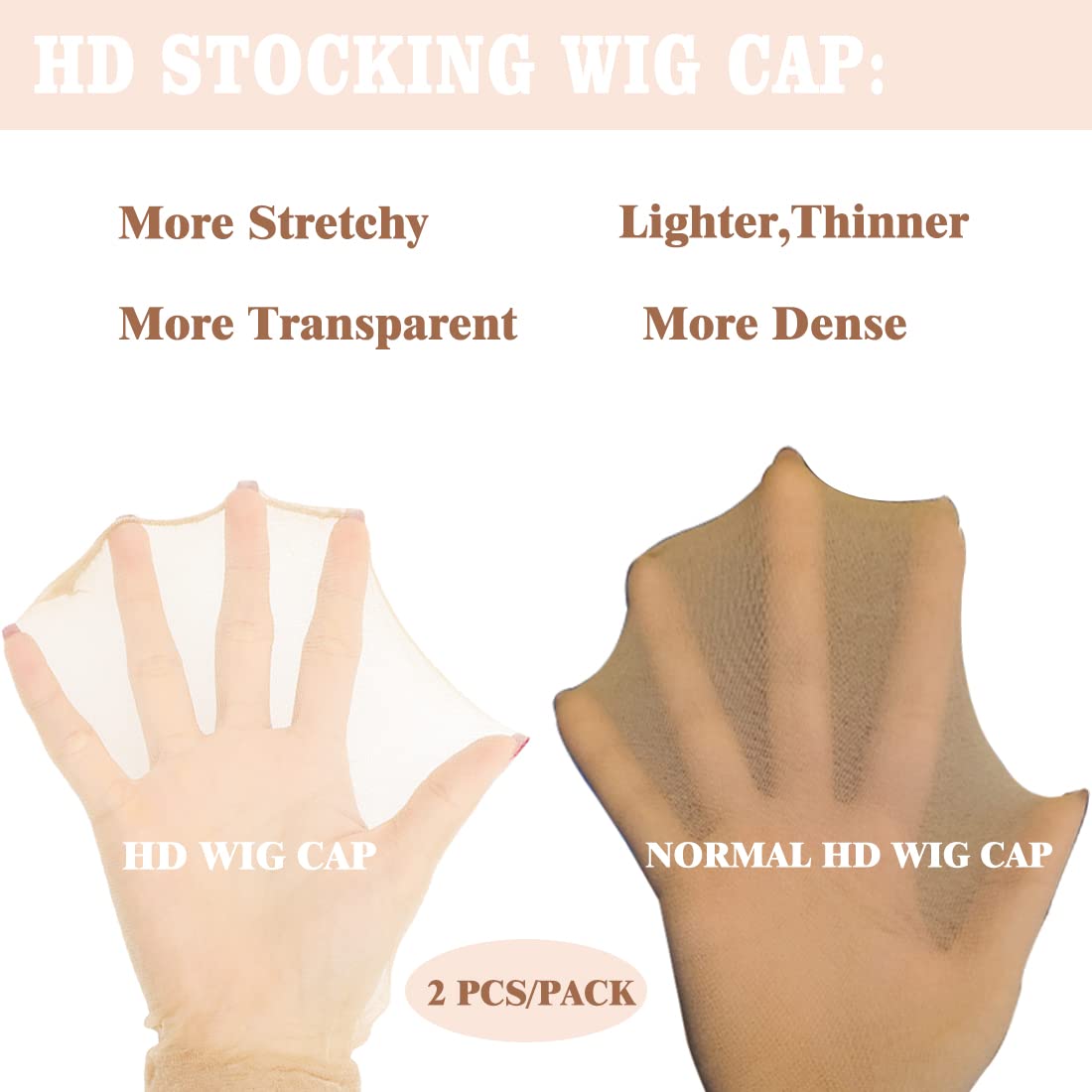 FDBJulyy cap worn on model demonstrating invisible natural fit