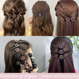 FDBJulyy lifestyle image at party with clips worn, adds glam to event looks