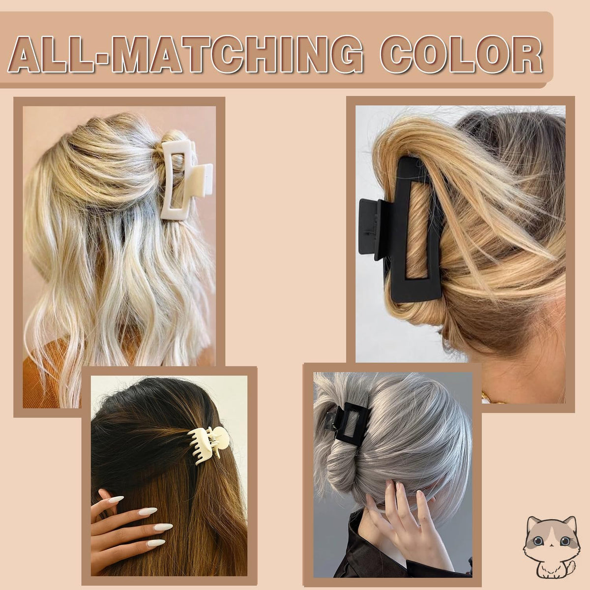 FDBJulyy medium clip creating a half-up style for effortless daily looks