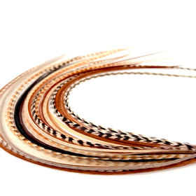 Feather Headz front packaging showing included feathers and kit benefits