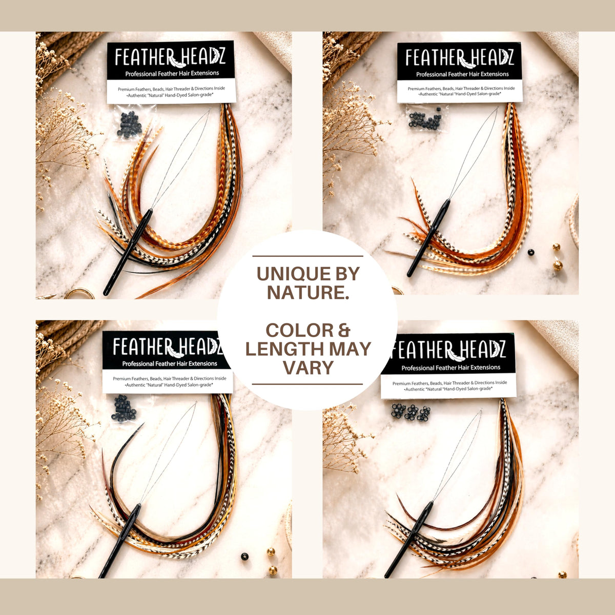 Feather Headz shaft and vane texture close-up demonstrating durability and flexibility
