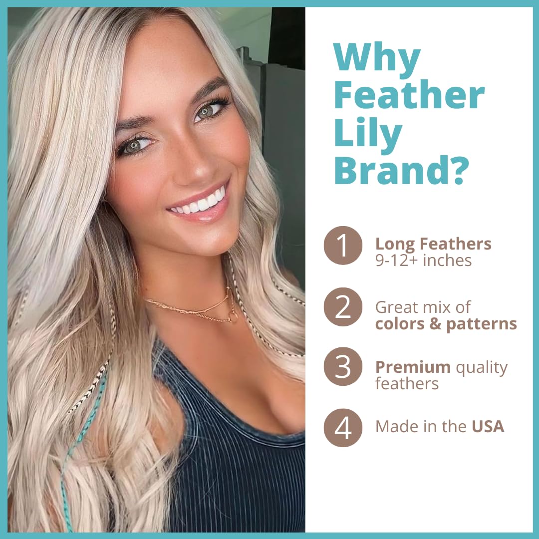 Feather Lily microlink beads and loop tool displayed for easy DIY attachment