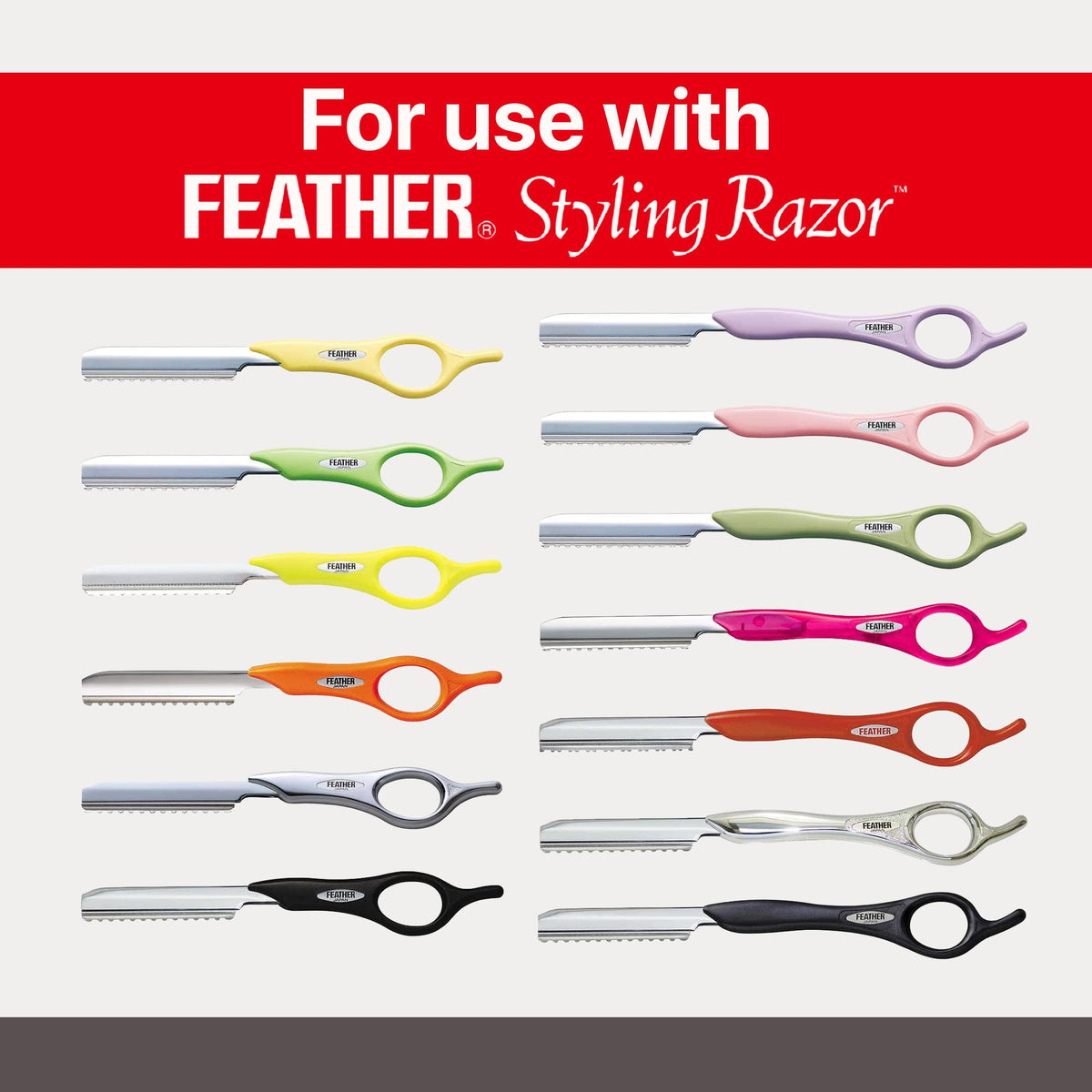 Feather size comparison showing pack scale and salon-ready supply benefit