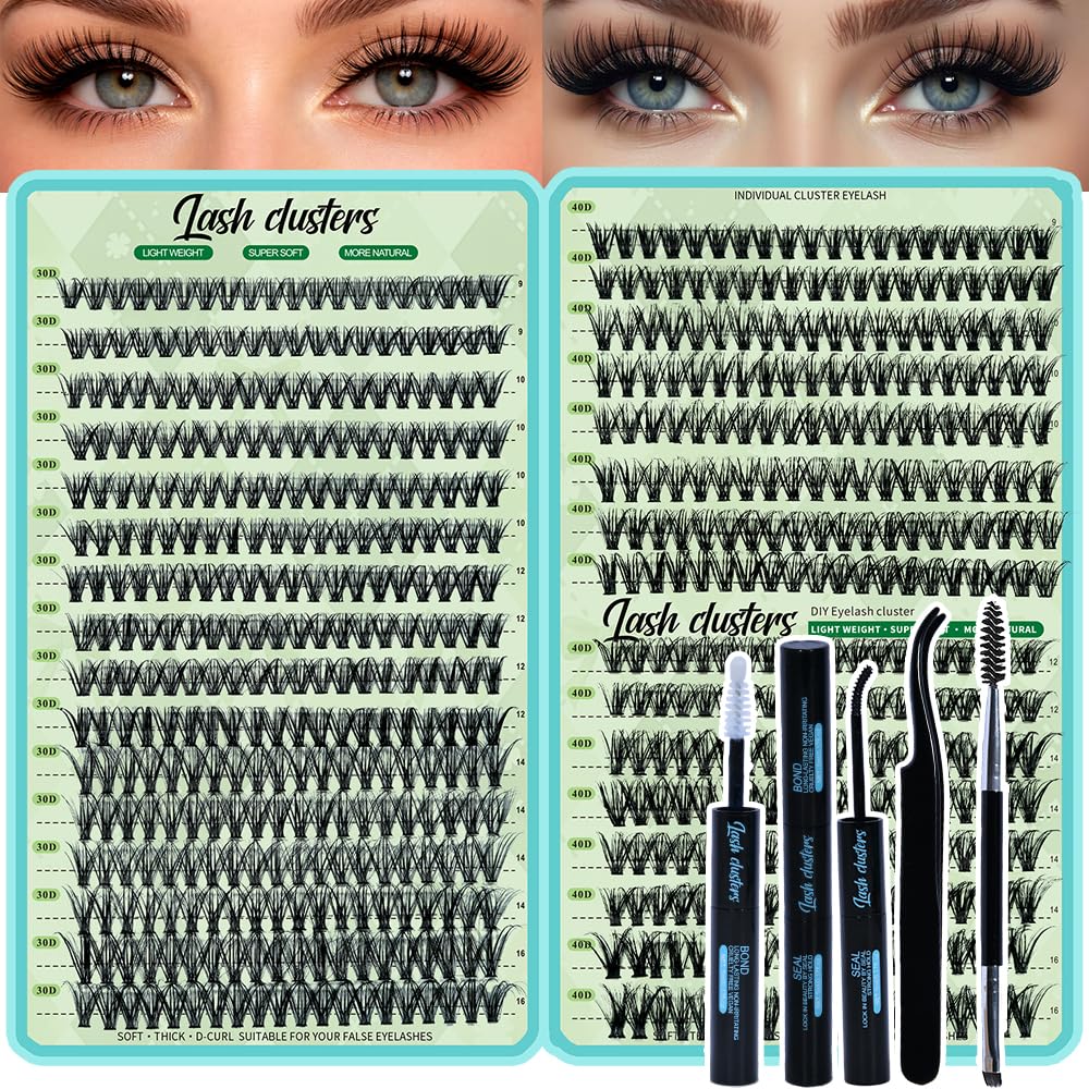 FebFeb front packaging showing full lash clusters kit and contents for easy purchase